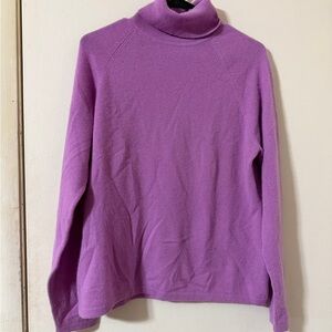 Purple Marshall Fields Women's Cashmere Turtleneck Sweater